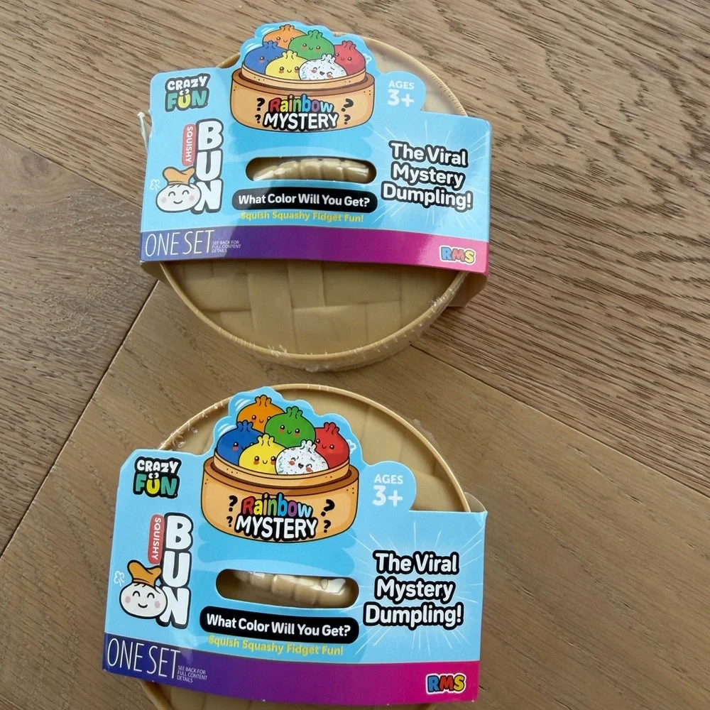 Rainbow Mystery Dumpling Squishy! Set of 2 New Sealed! VIRAL - Picture 3 of 3